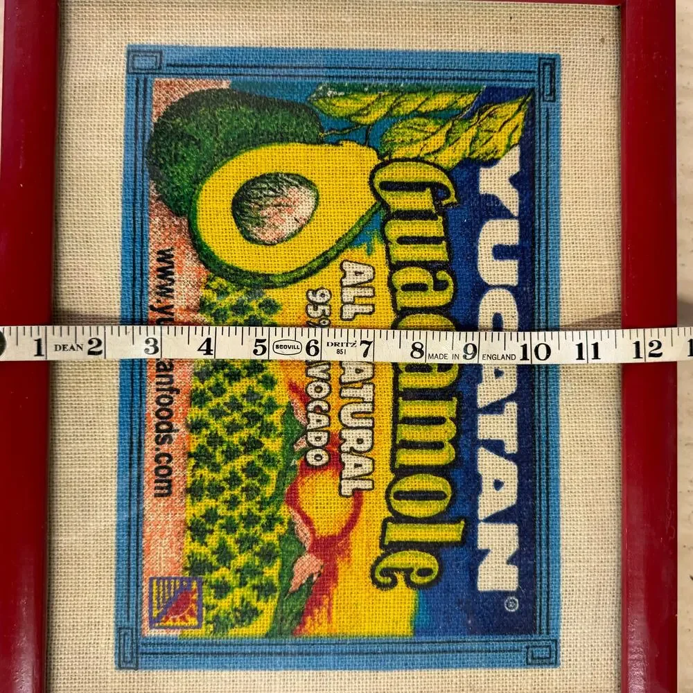 Yucatan Guacamole Avocado Retro Burlap Sack 12
